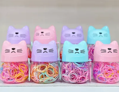 Elastic Colorful Cute Rubber Hair Bands (1 pc)